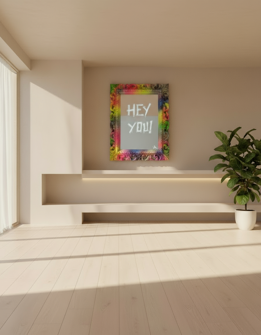 Miroir Pop Art - " Hey You ! "