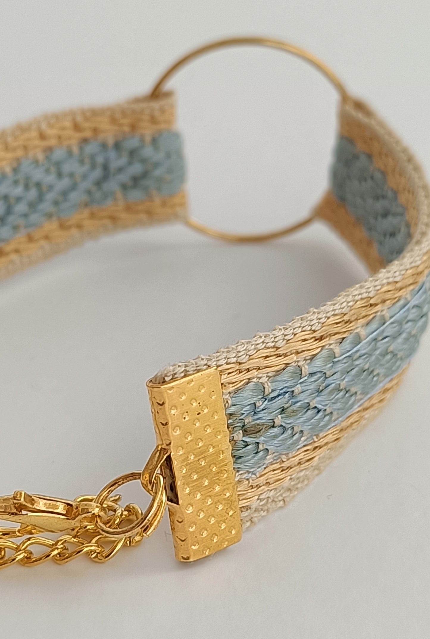 Bracelet Vintage Tempora - Bleu et Or