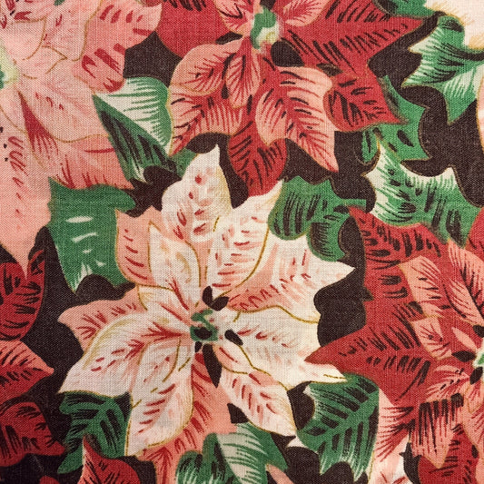 Nappe rectangulaire fleurie "Poinsettia"