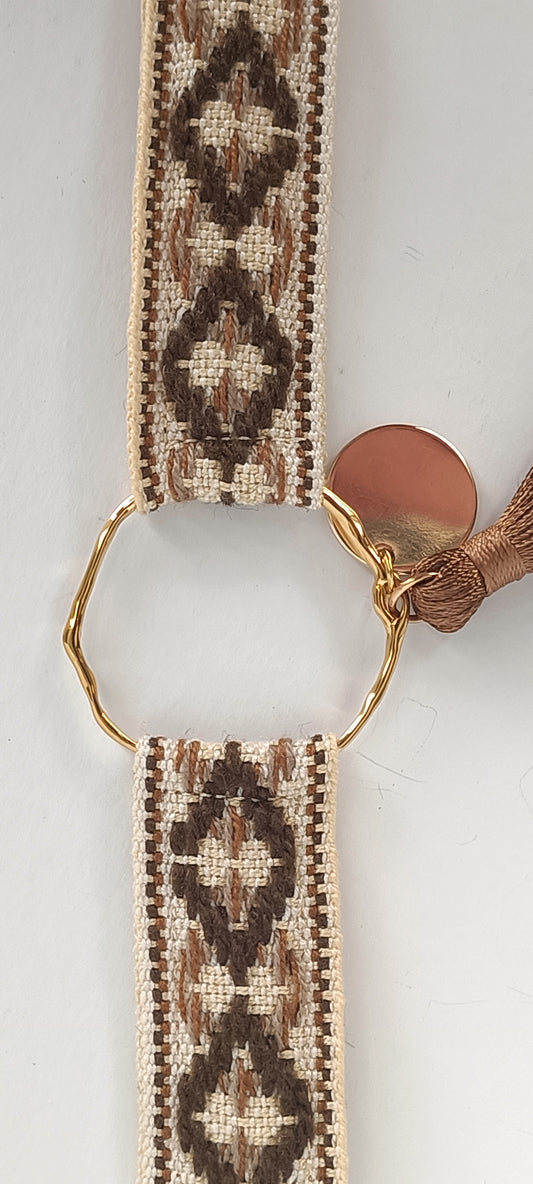 Bracelet Vintage Tempora - Marron/Camel