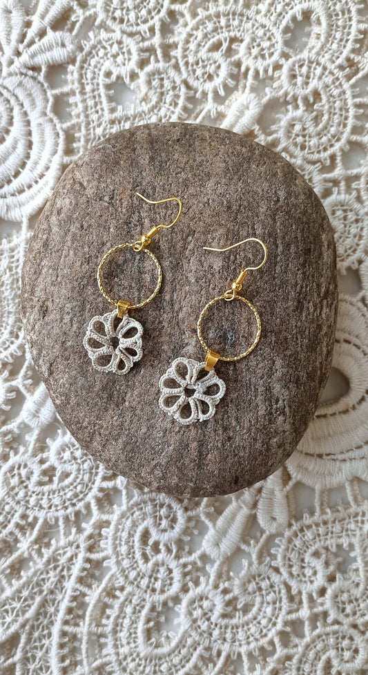 Boucles d'oreilles bohème dentelle