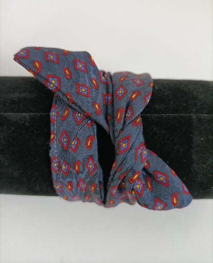 Bracelet 100% soie et son anneau design