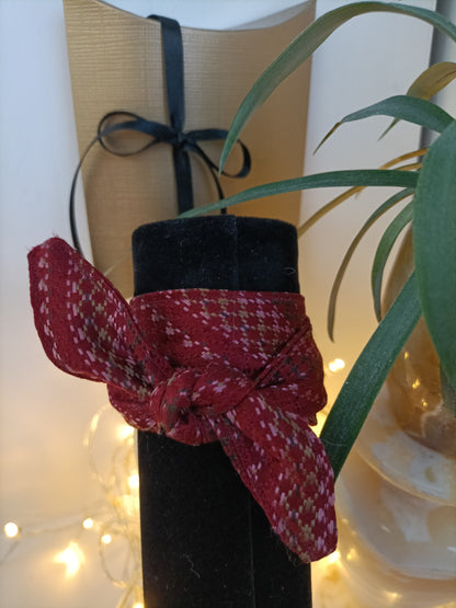 Bracelet 100% soie et son anneau design