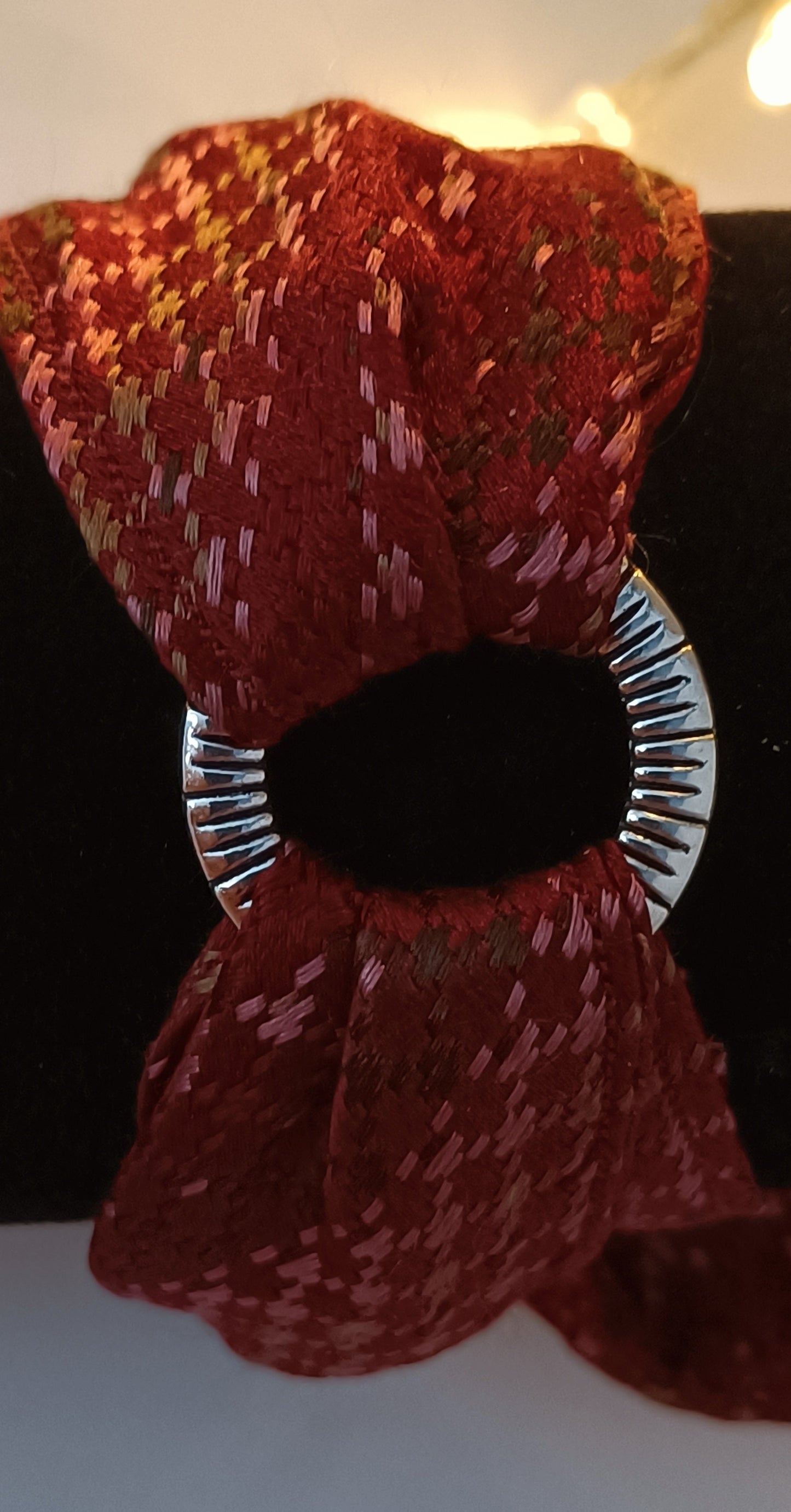 Bracelet 100% soie et son anneau design