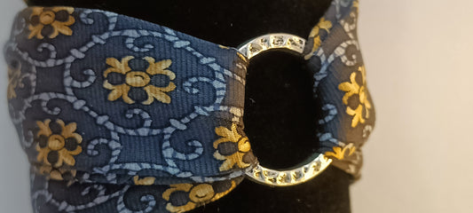 Bracelet 100% soie et son anneau design