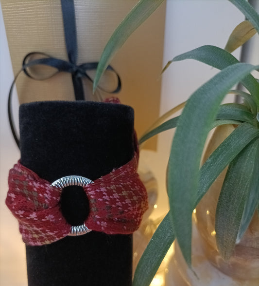 Bracelet 100% soie et son anneau design