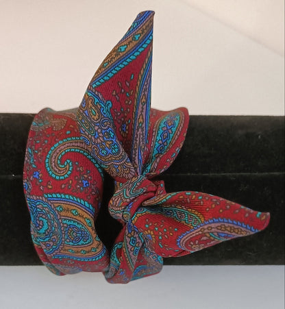 Bracelet 100% soie et son anneau design