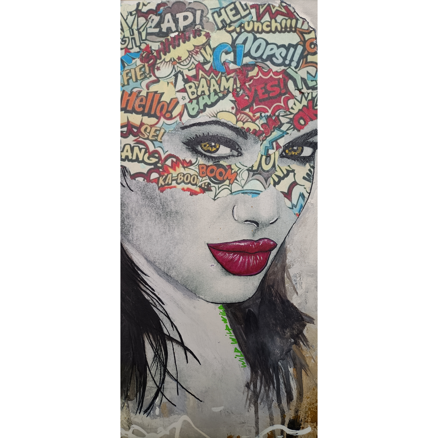 Tableau Pop Art - Héroïne