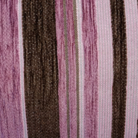 Coussin rayures - violet et brun