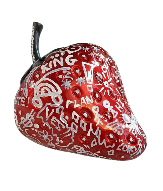 Sculpture Pop Art - Fraise Pop