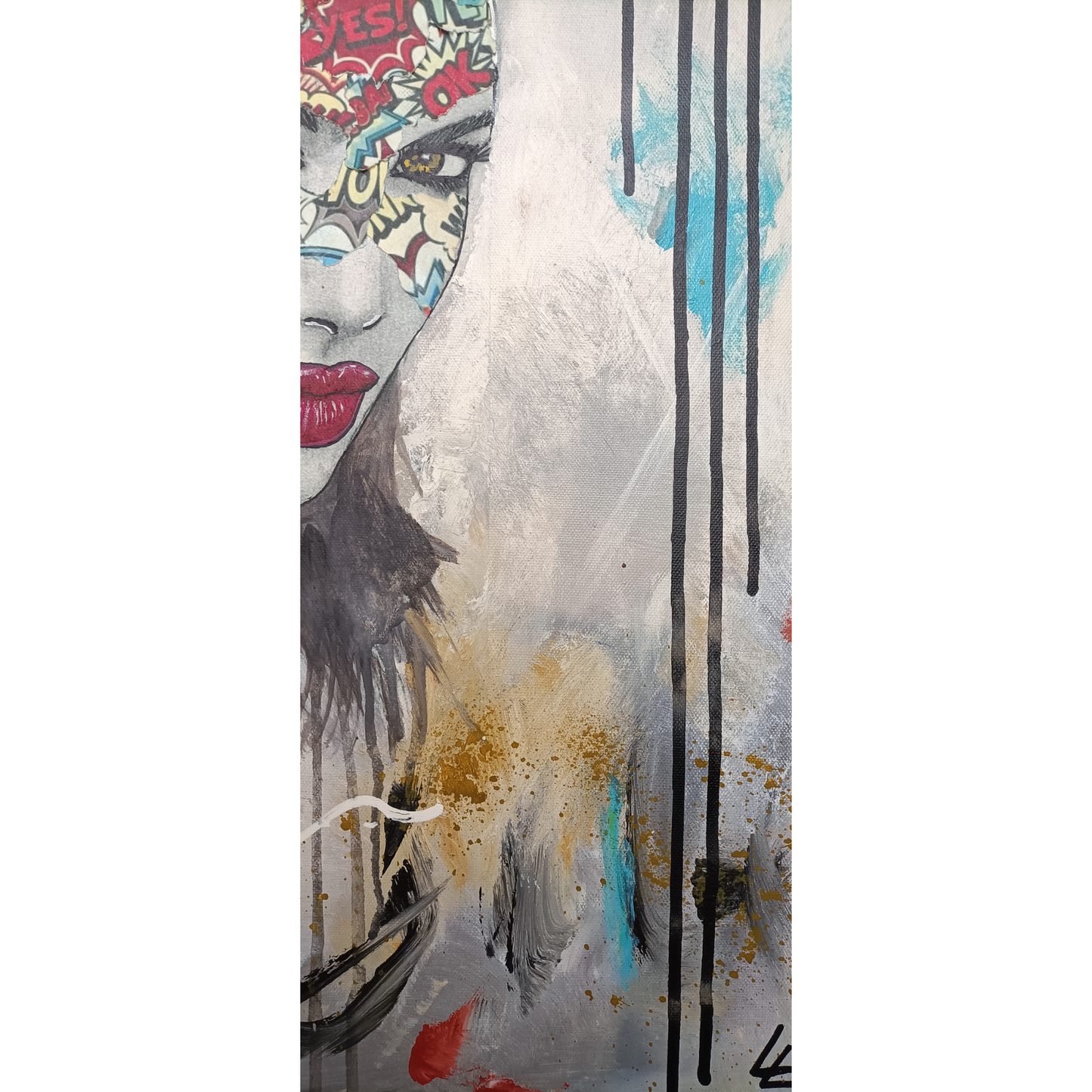 Tableau Pop Art - Héroïne