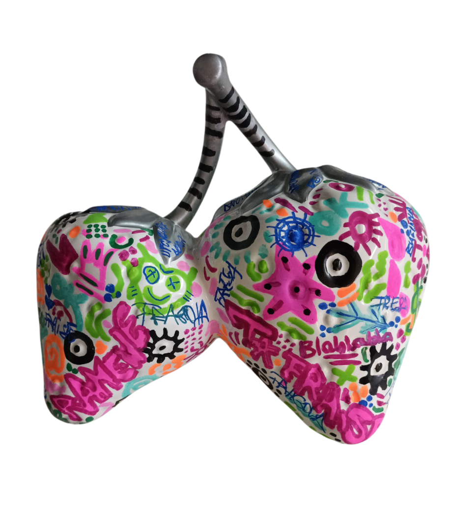 Sculpture Pop Art - Double Fraise Pop