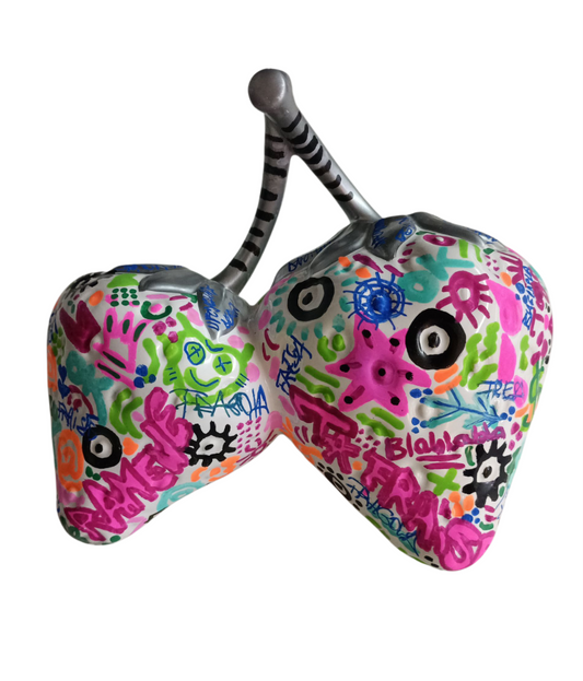Sculpture Pop Art - Double Fraise Pop