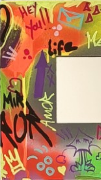 Miroir Pop Art - " Trust "