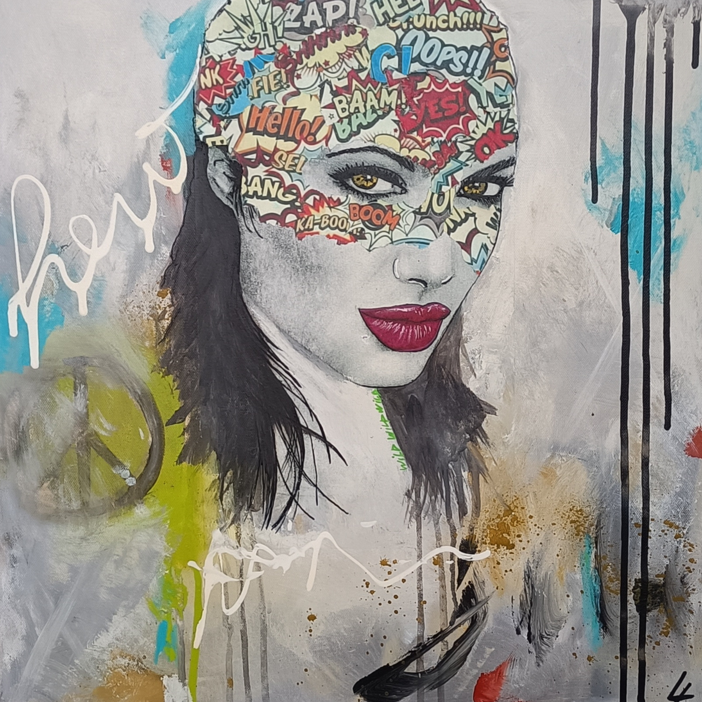 Tableau Pop Art - Héroïne