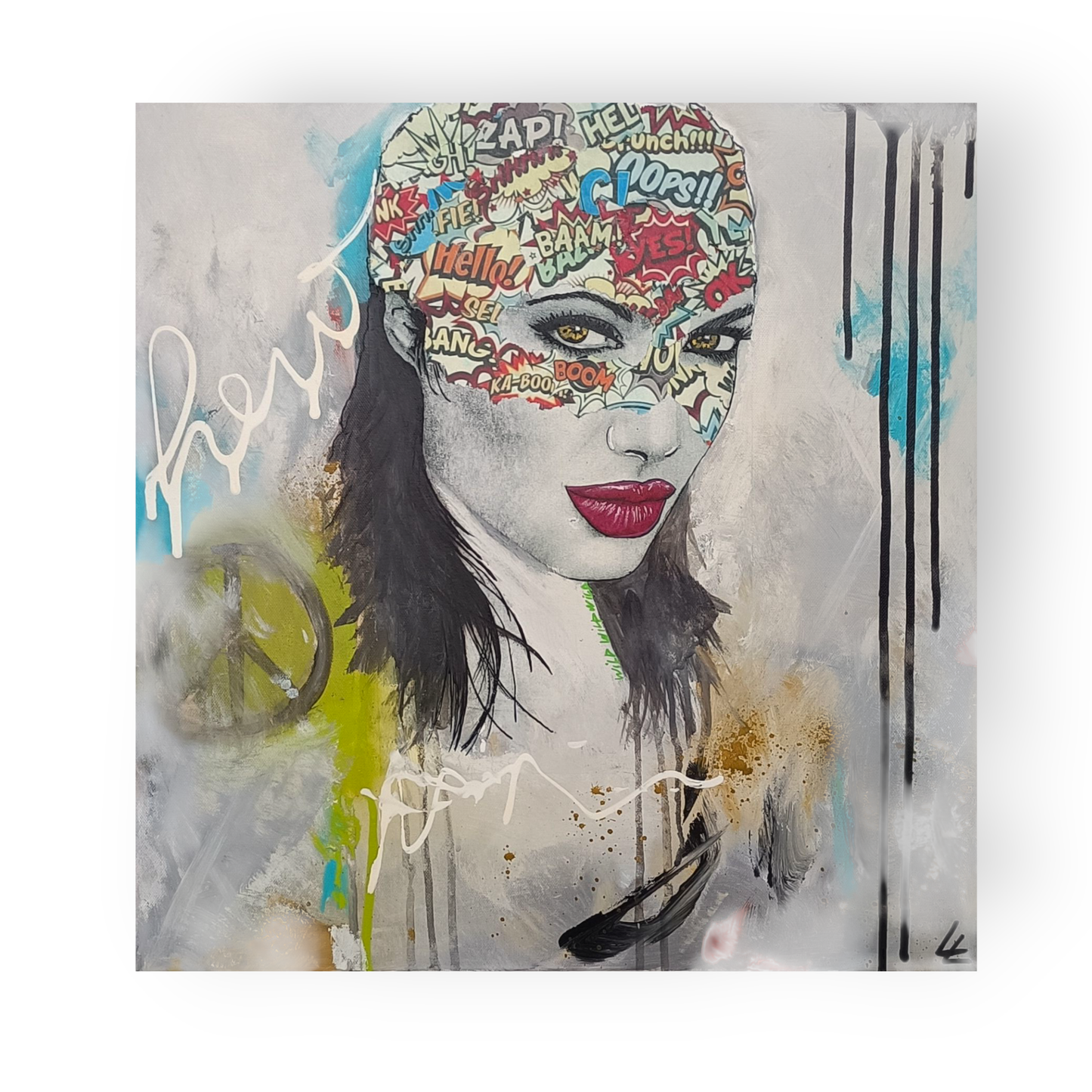 Tableau Pop Art - Héroïne