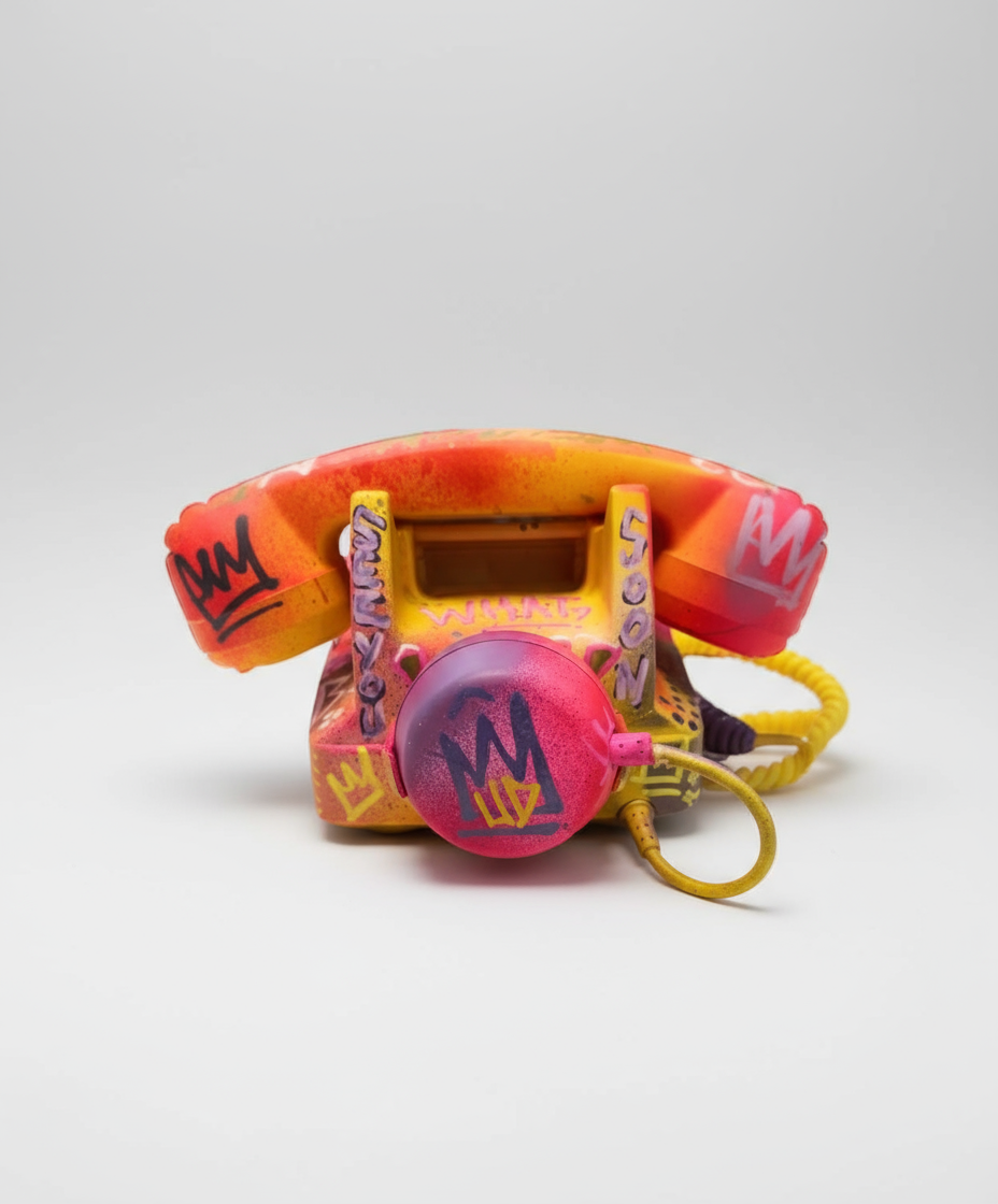 Sculpture Pop Art - " Hello - Téléphone Vintage "