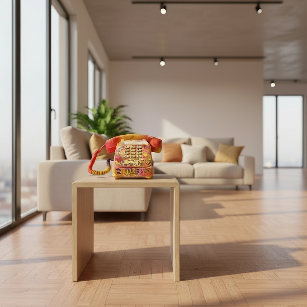 Sculpture Pop Art - " Hello - Téléphone Vintage "