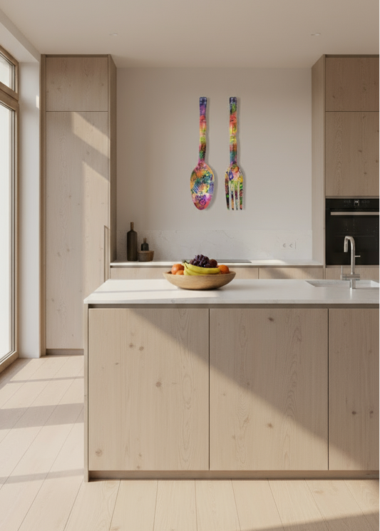 Sculpture murale Collection Dreamers - " Couverts XXL "