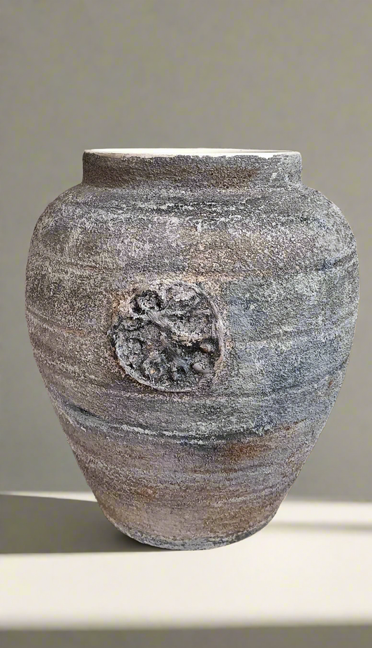 Vase Dionysos céramique aspect antique