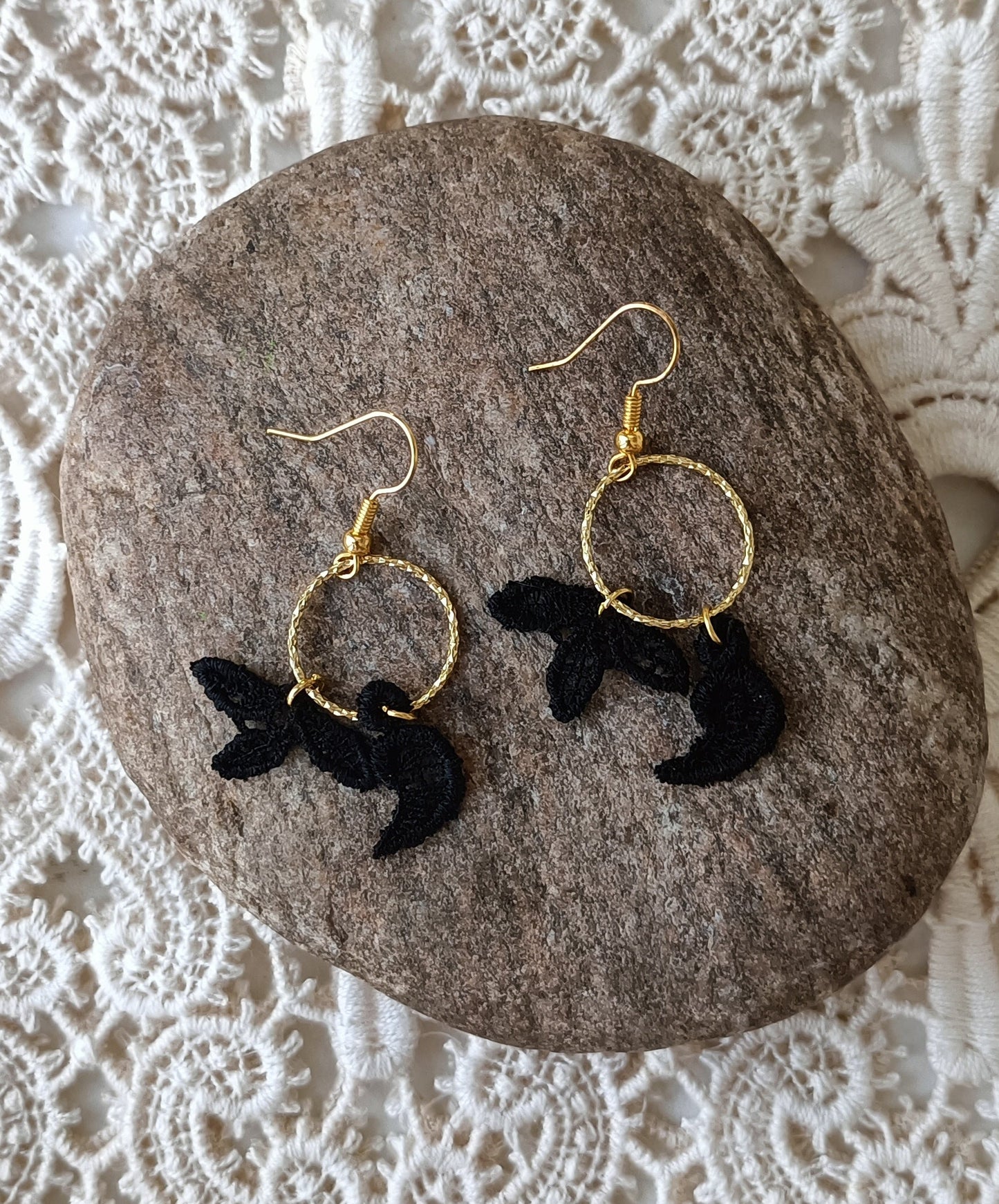 Boucles d'oreilles bohème dentelle