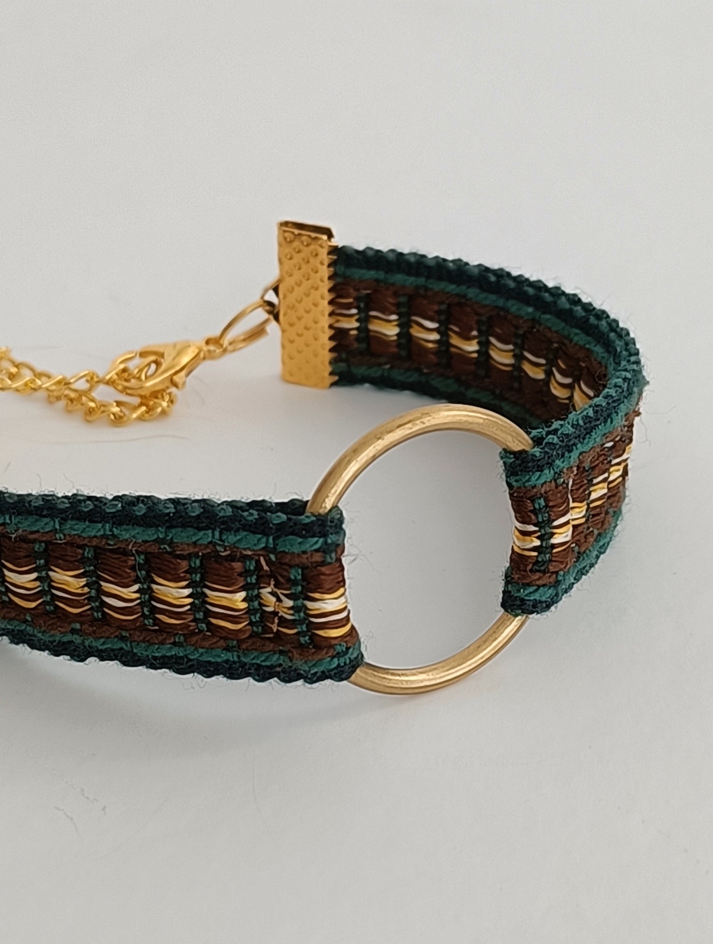 Bracelet Vintage Tempora - Vert/marron/Or