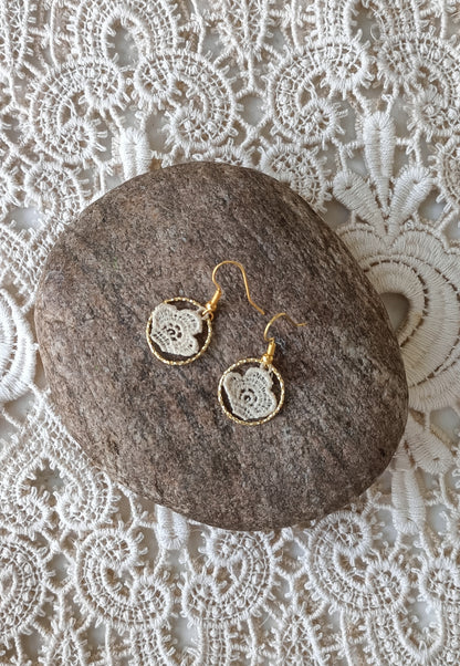 Boucles d'oreilles bohème dentelle