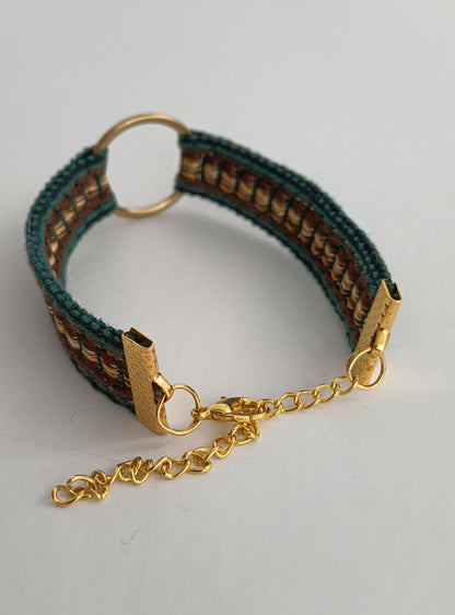 Bracelet Vintage Tempora - Vert/marron/Or