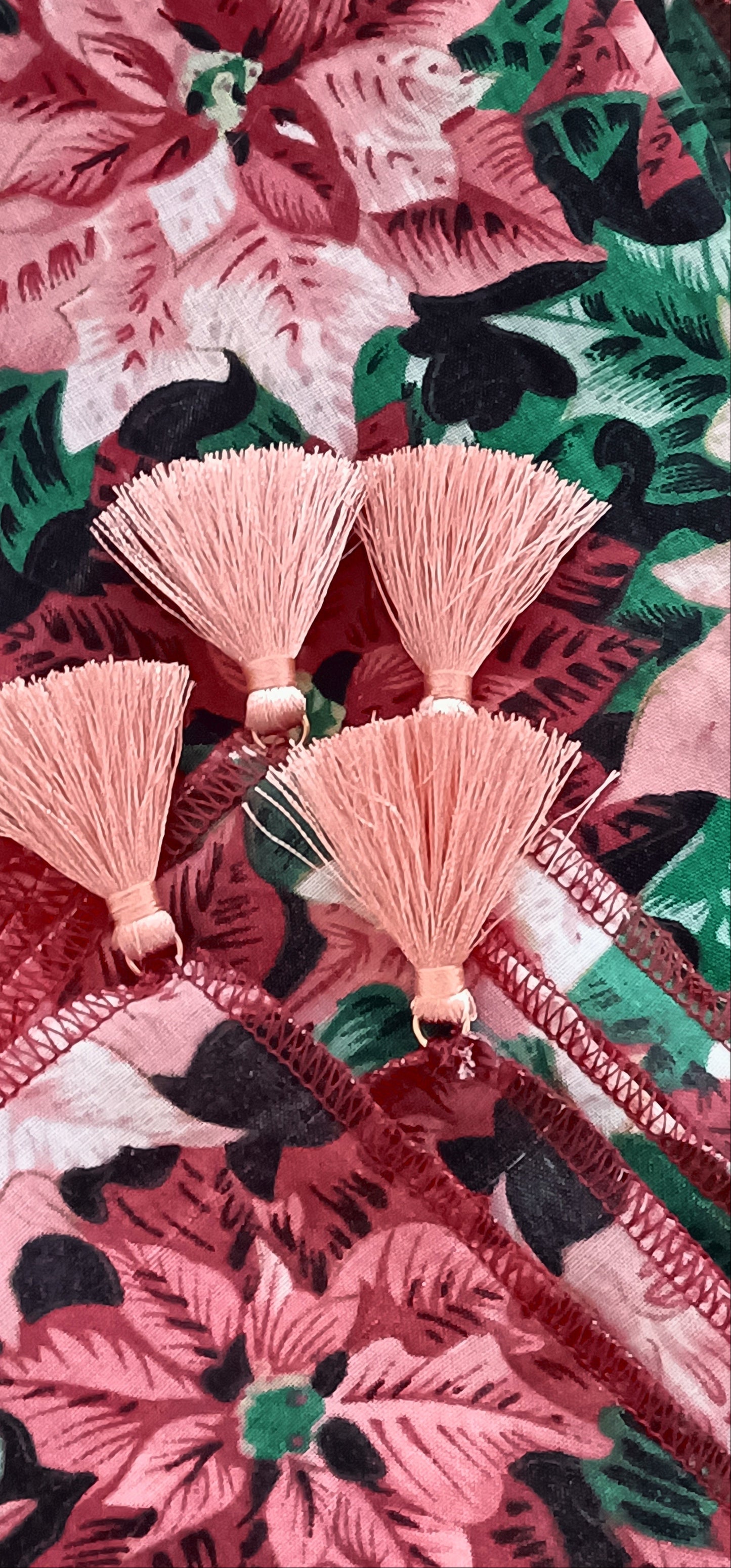 Nappe rectangulaire fleurie "Poinsettia"