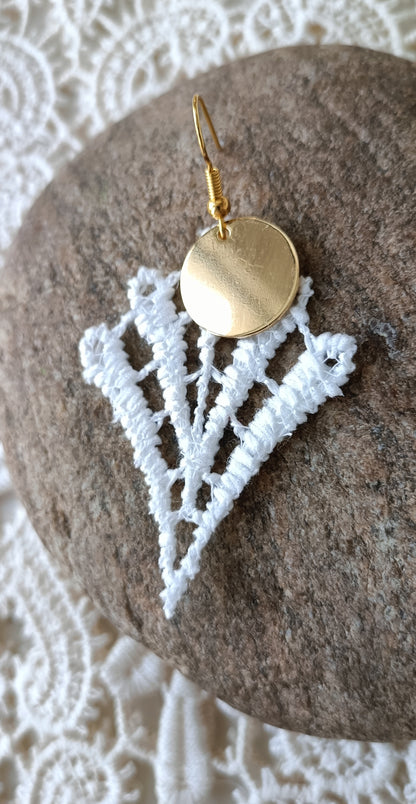 Boucles d'oreilles bohème dentelle