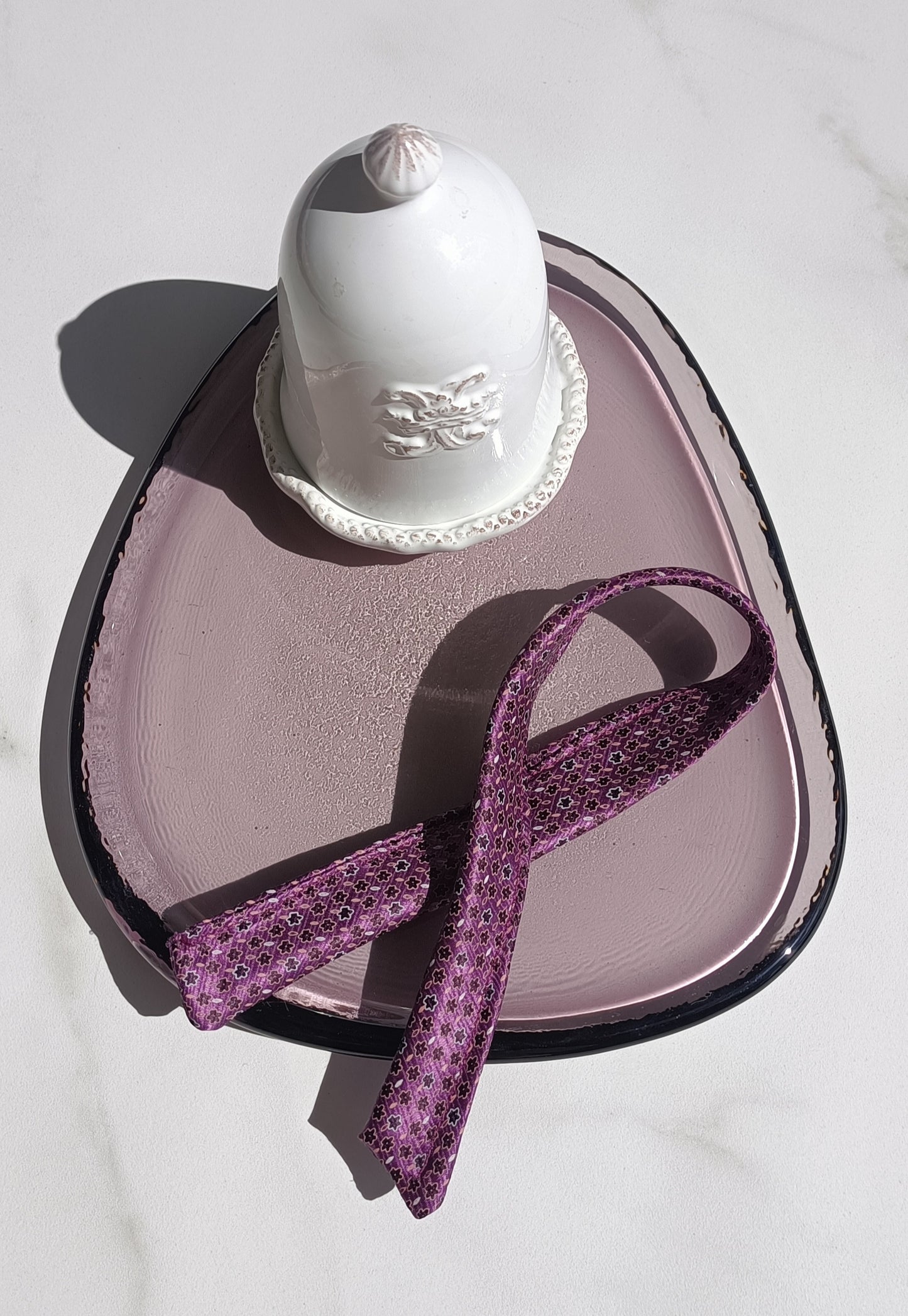 Bracelet plaqué or & son ruban soie "Dolce Vita"