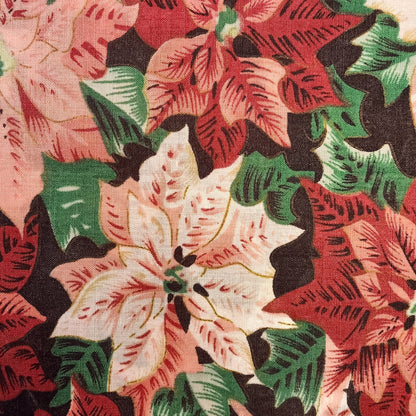 Nappe rectangulaire fleurie "Poinsettia"