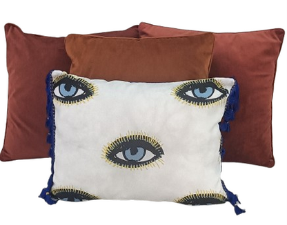 Coussin Œil Bleu & Bleu Klein
