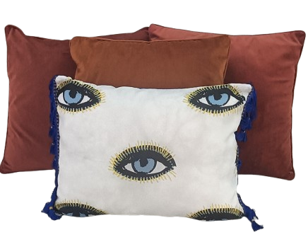 Coussin Œil Bleu & Bleu Klein