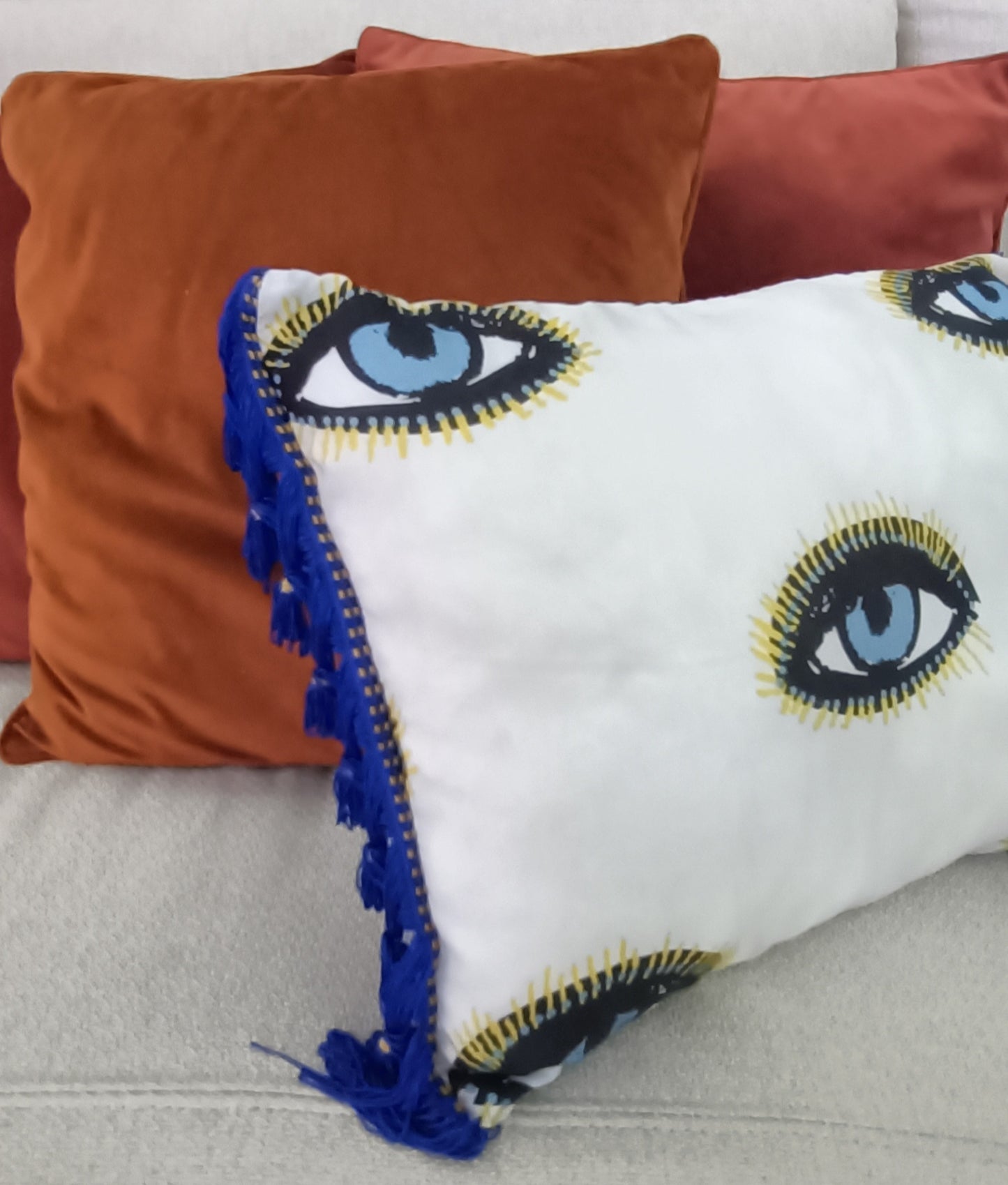 Coussin Œil Bleu & Bleu Klein