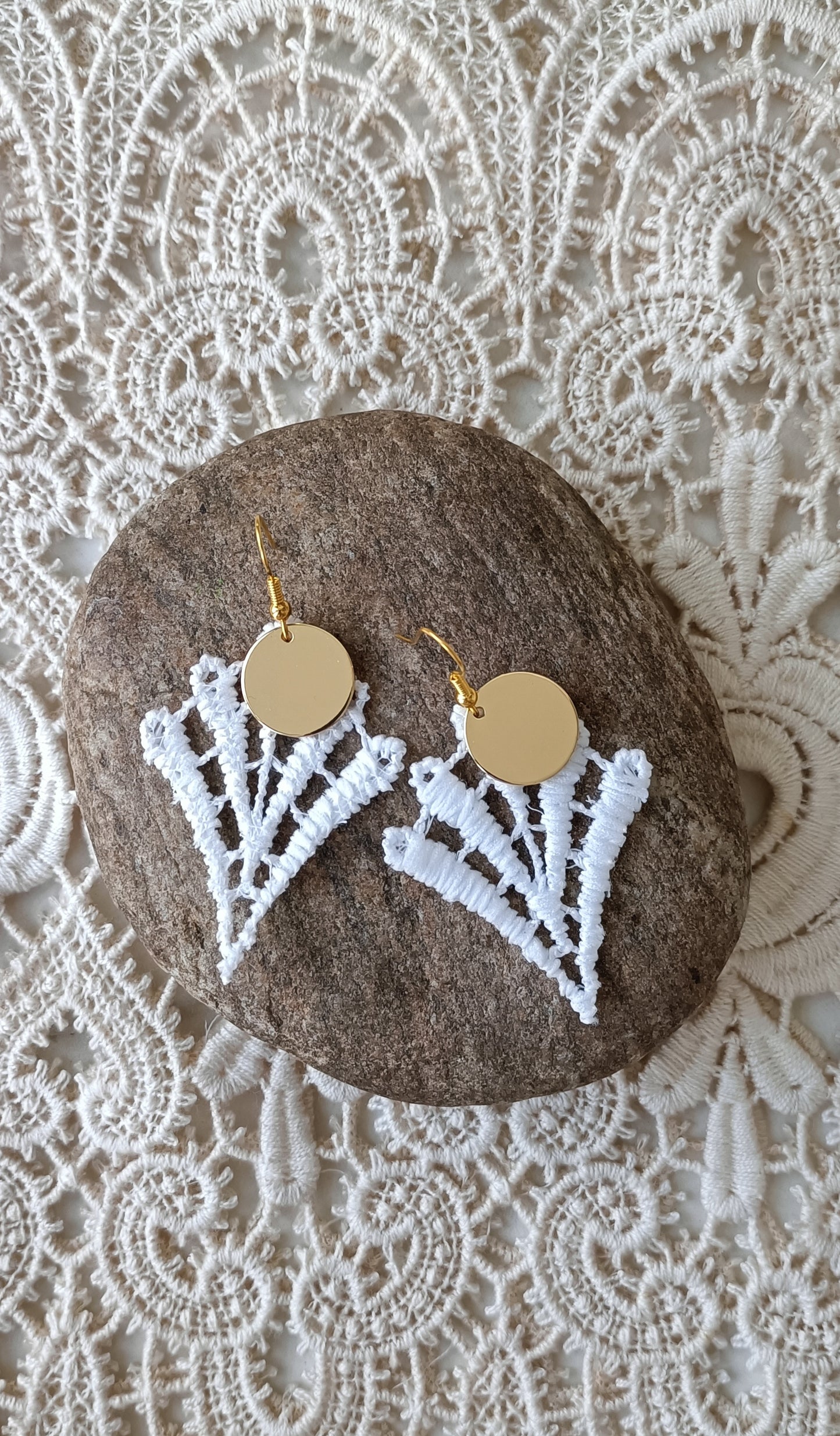 Boucles d'oreilles bohème dentelle