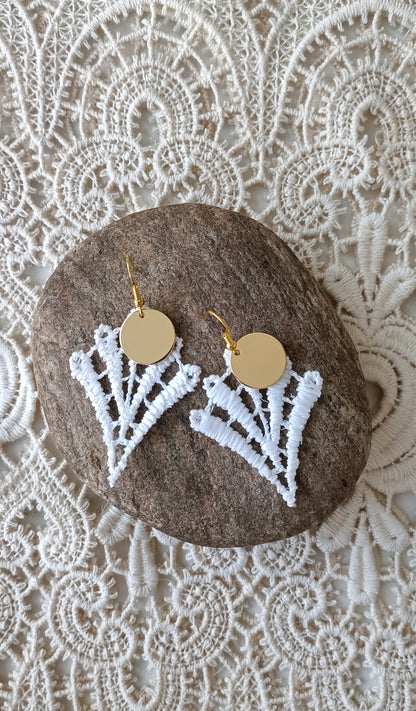 Boucles d'oreilles bohème dentelle
