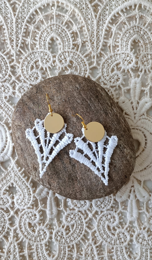Boucles d'oreilles bohème dentelle