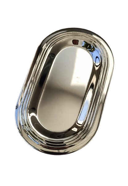 Salière et poivrière "Ananas" en métal argenté