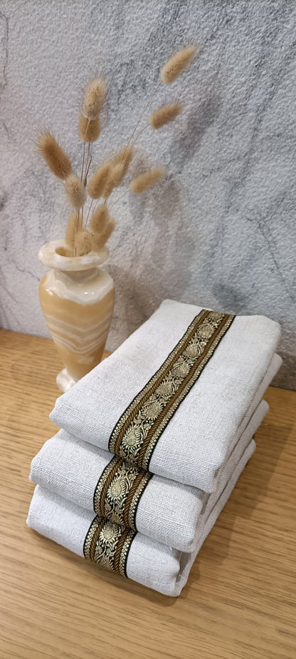 Housse de coussin lin brut