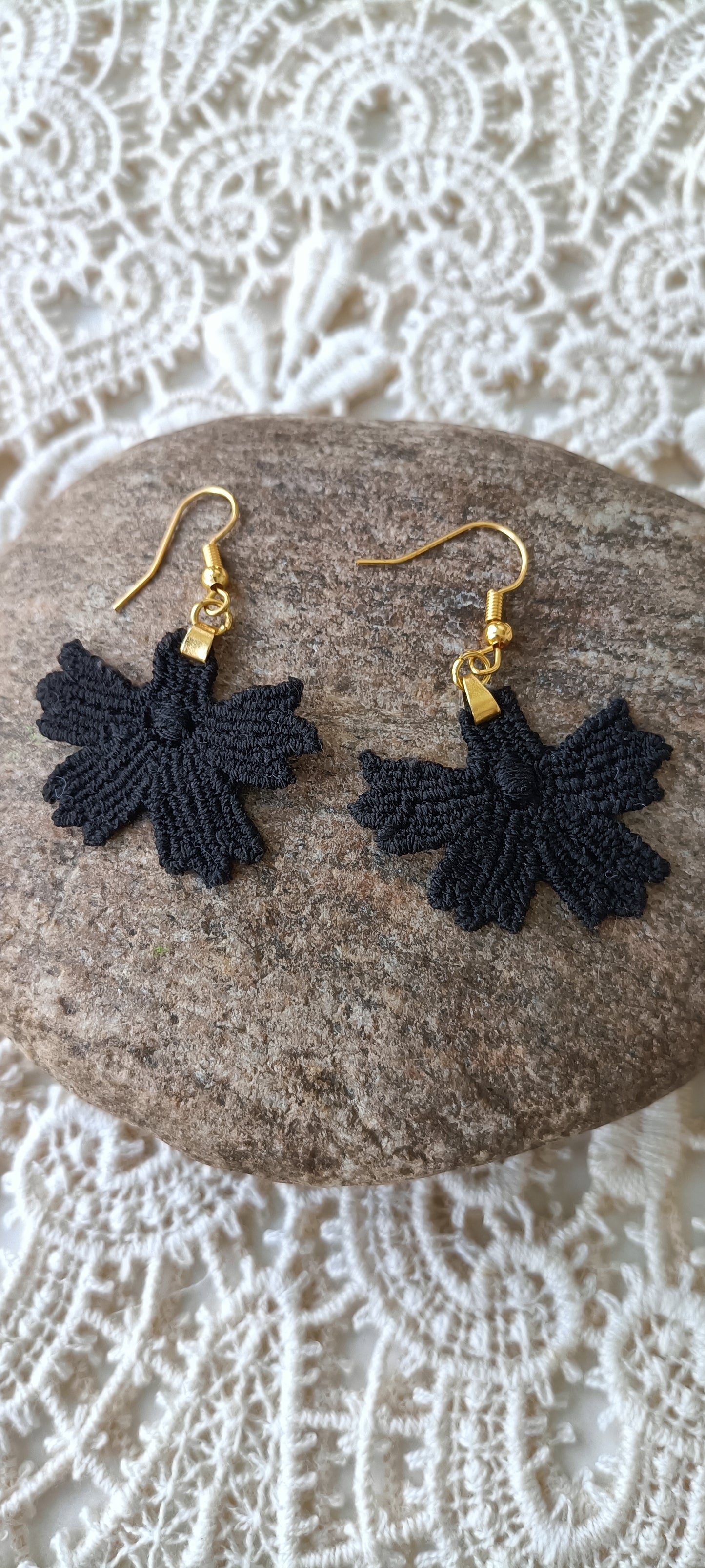 Boucles d'oreilles bohème dentelle