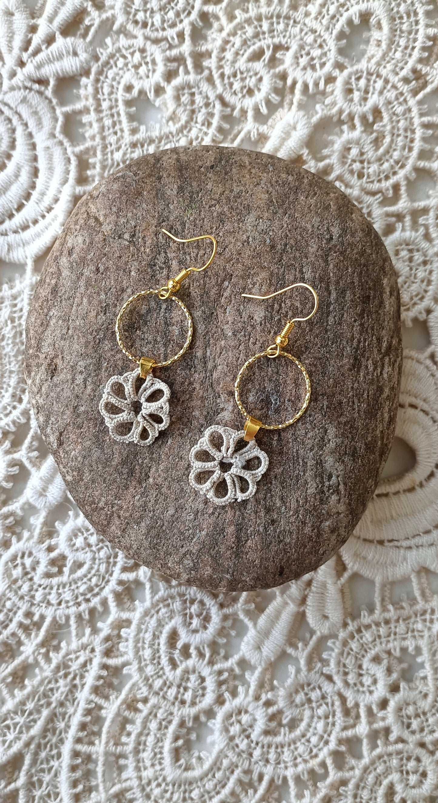 Boucles d'oreilles bohème dentelle