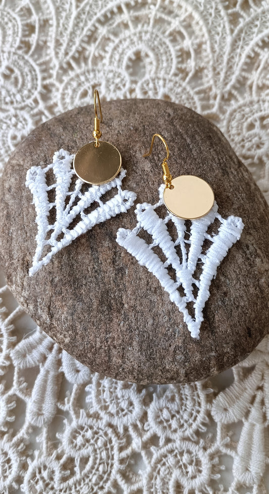 Boucles d'oreilles bohème dentelle