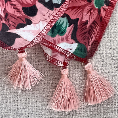 Nappe rectangulaire fleurie "Poinsettia"