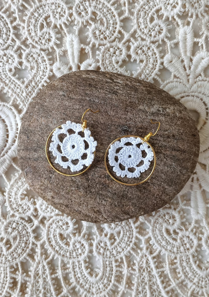 Boucles d'oreilles bohème dentelle