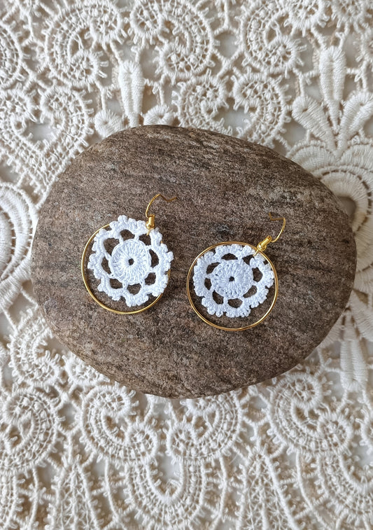 Boucles d'oreilles bohème dentelle