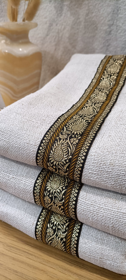 Housse de coussin lin brut