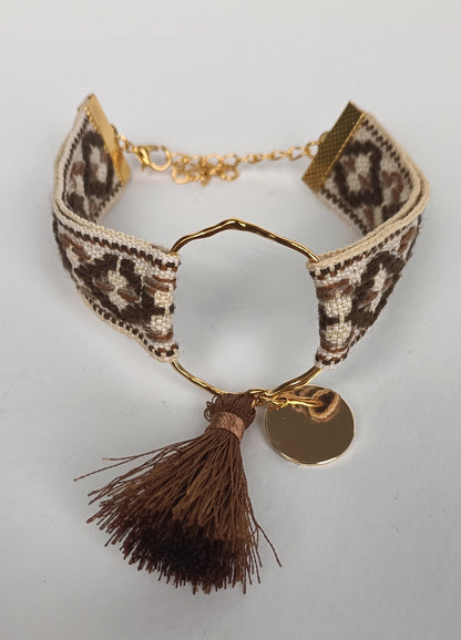 Bracelet Vintage Tempora - Marron/Camel