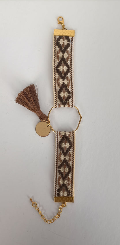 Bracelet Vintage Tempora - Marron/Camel