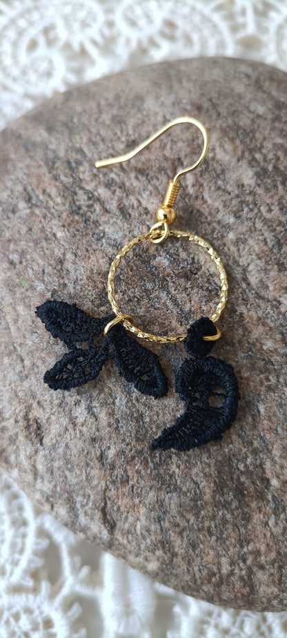 Boucles d'oreilles bohème dentelle